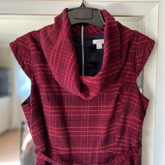 ✨✨‼️ LAST CHANCE! (To be donated)!! Go International Plaid Cowl Neck Dress - Picture 4 of 13